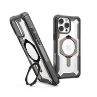 Urban Armor Gear Plasma XTE MagSafe Kickstand Case Backcover Apple iPhone 16 Pro Max Grijs, Transparant, Titaan MagSafe compatible - thumbnail