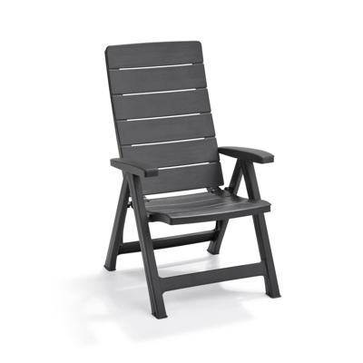 Standen tuinstoel Brasilia antraciet (2 stuks)