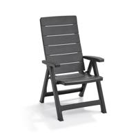 Standen tuinstoel Brasilia antraciet (2 stuks) - thumbnail