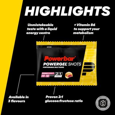 Powerbar PowerGel Shots Framboos (24x60g)