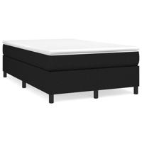 Boxspring met matras stof zwart 120x190 cm - thumbnail
