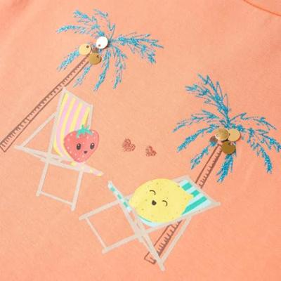 VidaXL Kindershirt 140 perzikkleurig