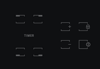 Keramische kookplaat - HOTPOINT - HR631C - 4 branders - 60 cm - Zwart