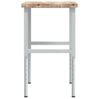 Werkbank rechthoekig 100x60x(73-99,5) cm massief acaciahout - thumbnail