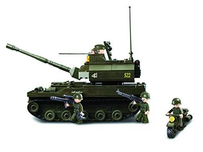Sluban Army Battle Tank bouwstenen set (M38-B9800)
