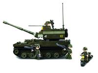 Sluban Army Battle Tank bouwstenen set (M38-B9800) - thumbnail