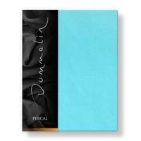 Dommelin Dommelin Laken Uni Percal 200TC 569 Aquamarijn 160x270 cm - thumbnail