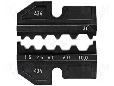 Knipex Krimpprofiel voor niet-gesoleerde stootverbinders - 974930 Knipex Krimpprofiel voor niet-gesoleerde stootverbinders - 974930