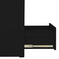 Archiefkast 46x62x102,5 cm staal zwart - thumbnail