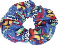 Scrunchie 90&apos;s Forever Blauw - thumbnail