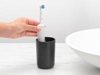 Brabantia renew tandenborstelhouder met inzet dark grey - thumbnail