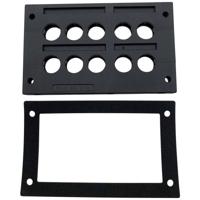 TRU COMPONENTS TC-KDL 2/10 Kabelinvoeringsplaat Klem-Ø (max.): 16 mm PA Zwart 1 stuk(s) - thumbnail