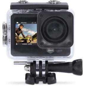 Nedis Action Cam | Dubbel scherm | 1080p@30fps | 12 MPixel | Waterbestendig tot: 30.0 m | 70 min | Wi-Fi | App beschikbaar voor: Android™ / IOS |