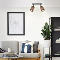 Brilliant 2-lichts plafondlampCheval zwart met goud - 99995/86 - thumbnail