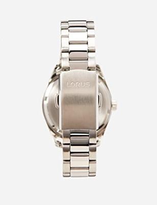 Lorus RY501AX9 Horloge Solar staal zilverkleurig-blauw 31 mm Lorus RY501AX9 Horloge Solar staal zilverkleurig-blauw 31 mm