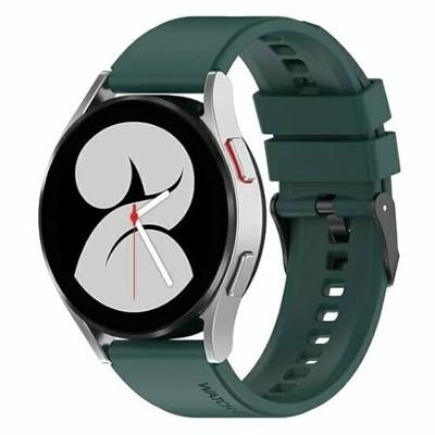 By Qubix - Compatible met Garmin Vivomove 3 / HR/Luxe/Sport/Style/Trend - Siliconen gesp bandje - Groen - Compatible Garmin bandje - Bandbreedte: 20mm
