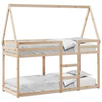 Stapelbedframe zonder matras massief grenenhout 90x190 cm - thumbnail
