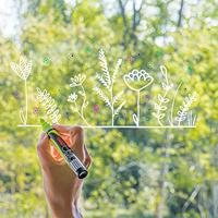 Uni-ball krijtmarker, ronde punt 1,8 - 2,5 mm, etui van 8 stuks, assorti - thumbnail