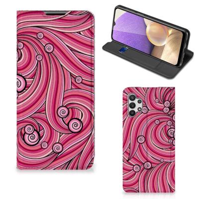 Samsung Galaxy A32 5G | Bookcase | Swirl Pink Samsung Galaxy A32 5G | Bookcase | Swirl Pink