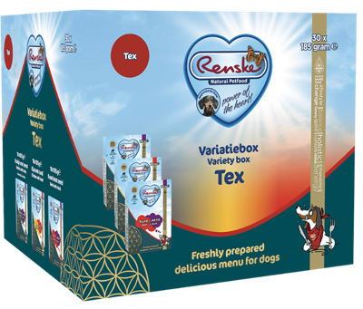 Renske Variatiebox Tex vers bereid natvoer hond (tetrapak) 2 trays (60 x 185 g)