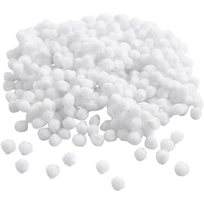 Creativ Company Pom-poms, d 5 mm, wit, 550 stuk/ 1 doos