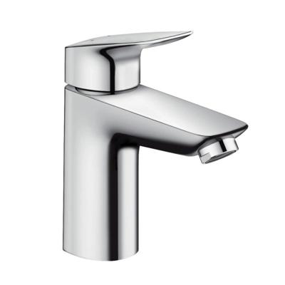 Hansgrohe Logis ééngreeps wastafelmengkraan 100 met metalen PushOpen afvoerplug, chroom