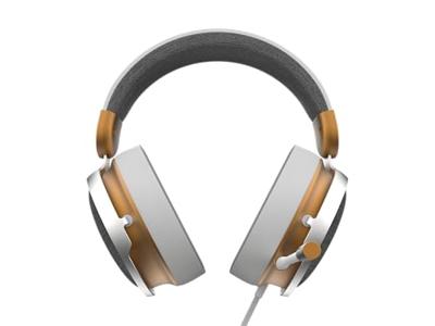 Dark Project ONE SONO bedrade gamingheadset (wit/goud) - over-ear hoofdtelefoon, 3,5 mm audio-aansluiting, afneembare omnidirectionele microfoon, metalen frame (compatibel met pc, PlayStation, XBOX,