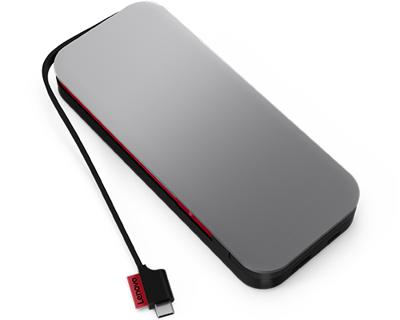 Lenovo Go Powerbank 20000 mAh USB, USB-C Zwart/grijs Lenovo Go Powerbank 20000 mAh USB, USB-C Zwart/grijs