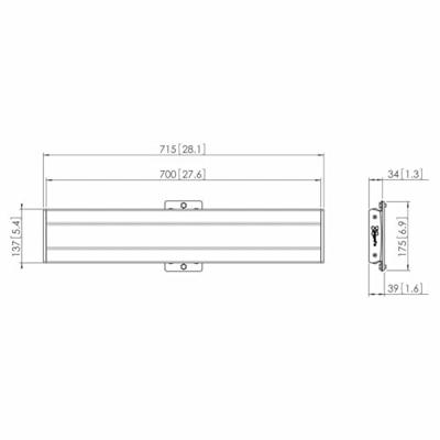 Vogels Adapterbar Geschikt voor serie: Vogels modulair display-plafondhoudersysteem Connect-it Zilver