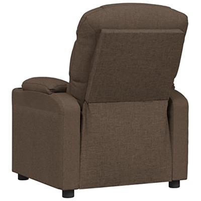 Fauteuil verstelbaar stof bruin