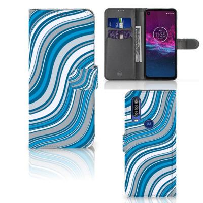 Motorola One Action | Telefoon Hoesje | Waves Blue