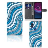 Motorola One Action | Telefoon Hoesje | Waves Blue - thumbnail