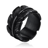 Mendes Jewelry Ring voor Mannen - Veer Zwart-20mm - thumbnail