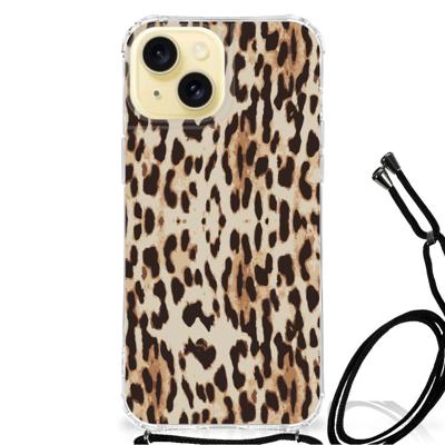 Apple iPhone 15 Case Anti-shock Leopard Apple iPhone 15 Case Anti-shock Leopard
