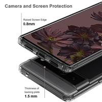 Lunso - Google Pixel 7 Pro - TPU Backcover hoes - Transparant - thumbnail
