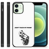 iPhone 12 Mini | TPU Hoesje | Gun Don't Touch My Phone - thumbnail