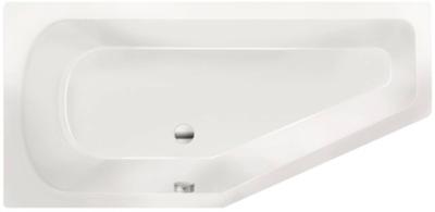 Hoekbad Xenz Lagoon Compact 160x75x45 cm Links Antraciet