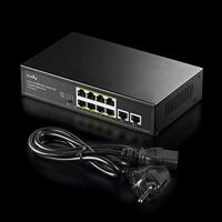 Cudy FS1010PG netwerk-switch Fast Ethernet (10/100) Power over Ethernet (PoE) Zwart - thumbnail