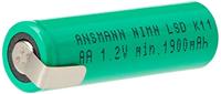 Ansmann AA 1900mAh LSD met soldeerlippen - thumbnail