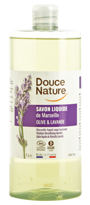 Douce Nature Zeep Marseille vloeibaar lavendel bio 1 Liter