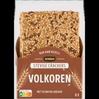 Jumbo Stevige Crackers Volkoren met Sesam en Lijnzaad 8 Stuks - thumbnail