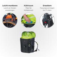 Basil daypack nordlicht - waterdichte fietsrugtas voor e-bikes - thumbnail