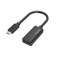 Hama Video-adapter, USB-C-stekker - DisplayPort-aansluiting, Ultra-HD 4K TV accessoire Zwart - thumbnail