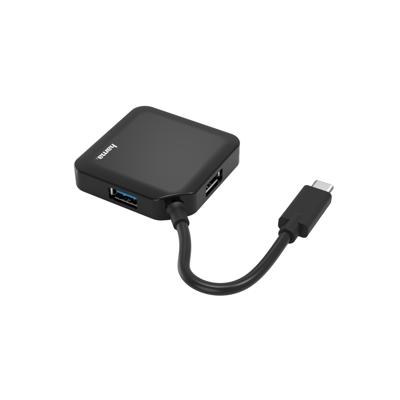 Hama USB-C (USB 3.2 Gen 2) multiport hub 4 poorten Zwart