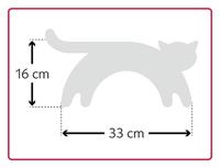 Leschi Verwarmingskussen Minina kat L - grijs - thumbnail