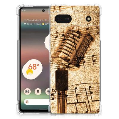 Google Pixel 6A Anti-shock Hoesje met foto Bladmuziek Google Pixel 6A Anti-shock Hoesje met foto Bladmuziek