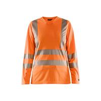 Blåkläder Dames T-Shirt lange mouw High-Vis 34851013 | High-Vis Oranje | Maat L - 7330509645345 - thumbnail