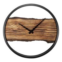 NeXtime NE-3263BR Forest Large Wandklok 45 cm Hout/Zwart - thumbnail