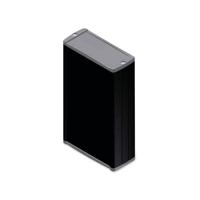 TEKO TEKAL 22.29 Universele behuizing 145 x 85.8 x 36.9 Aluminium Zwart 1 stuk(s) - thumbnail