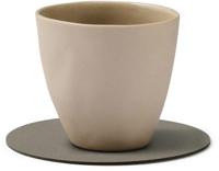 LIND DNA - Glass Mat Circle - Onderzetter 10cm Nupo Flint Grey - thumbnail